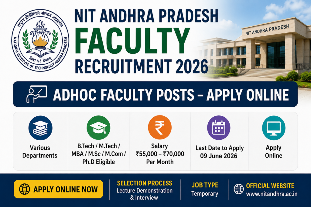 NIT Andhra Pradesh faculty recruitment 2026