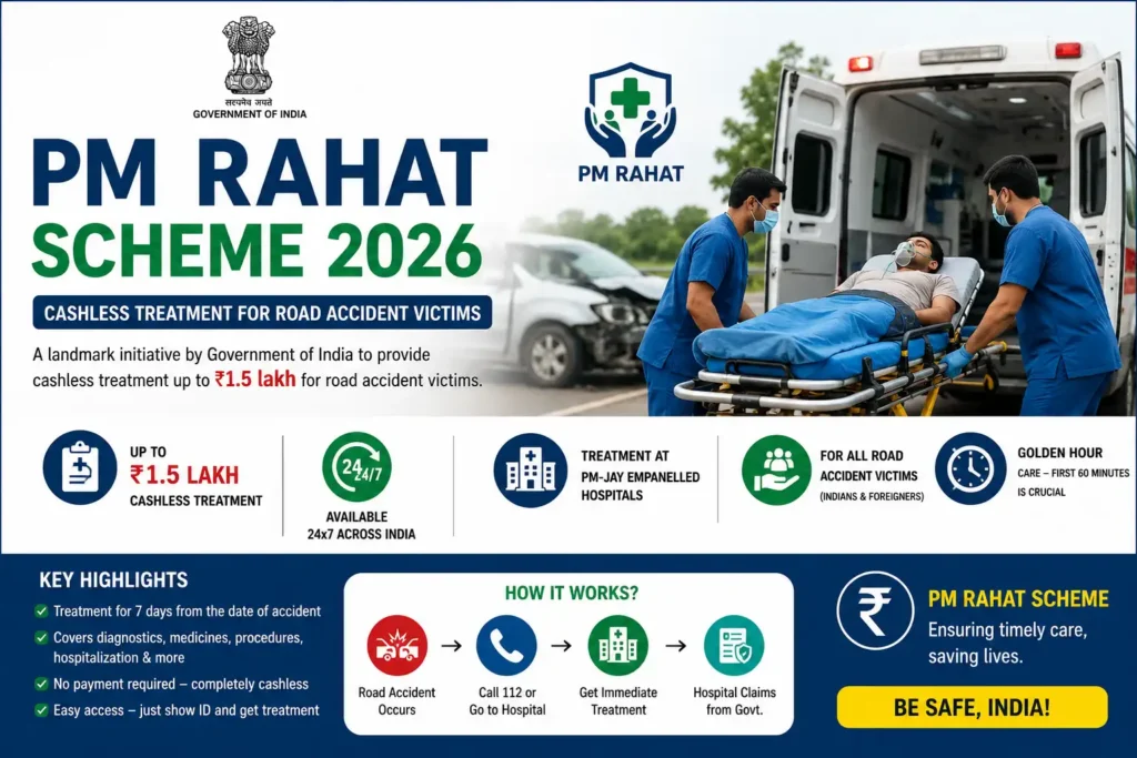 PM Rahat – Cashless treatment for accident victims