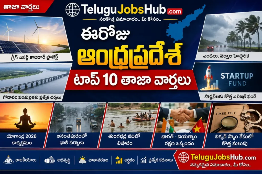 ఆంధ్రప్రదేశ్ తాజా వార్తలు