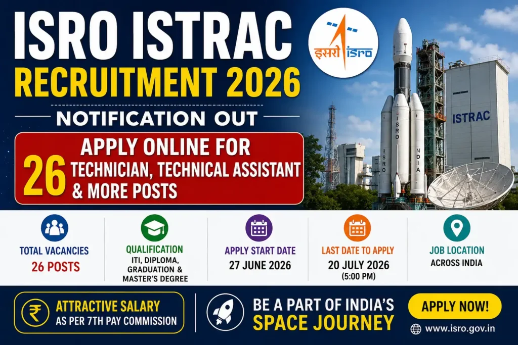 ISRO ISTRAC Recruitment 2026 Notification